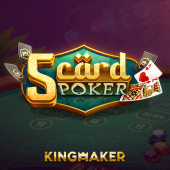 5 Card Poker hand of cards art